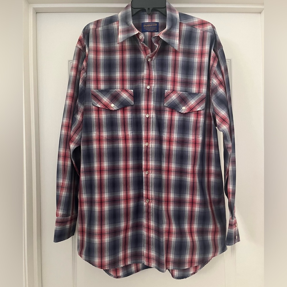 Pendleton Men’s Button Down Long Sleeve Shirt Siz… - image 1